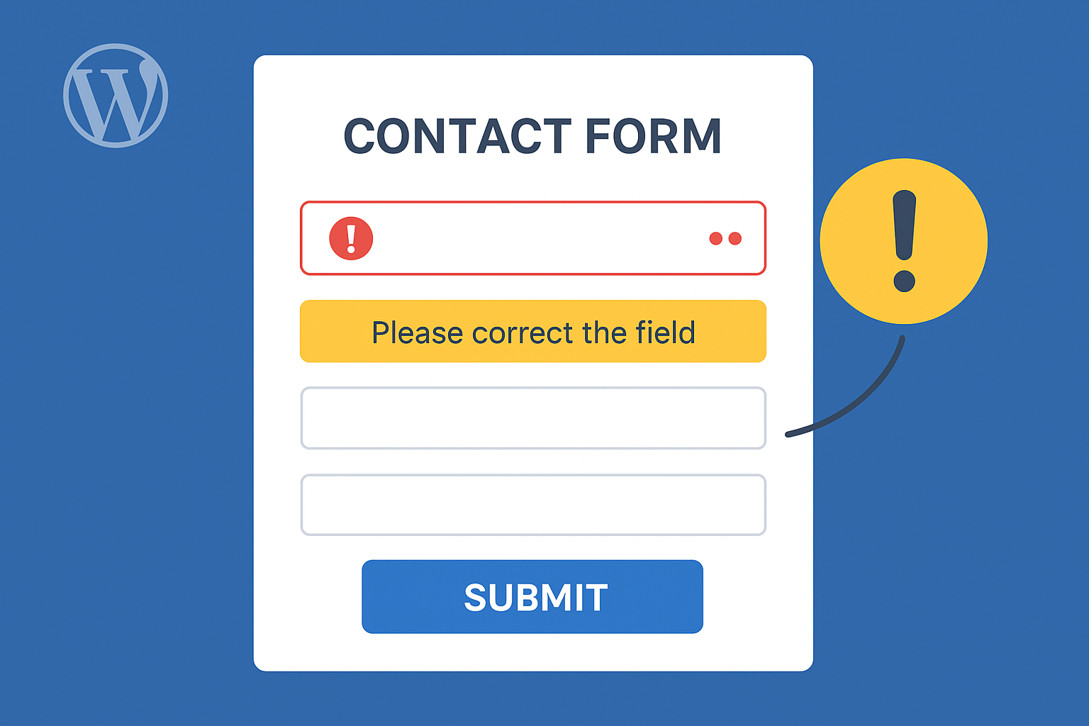 Contact Form 7: come portare il focus sul campo con errore in WordPress