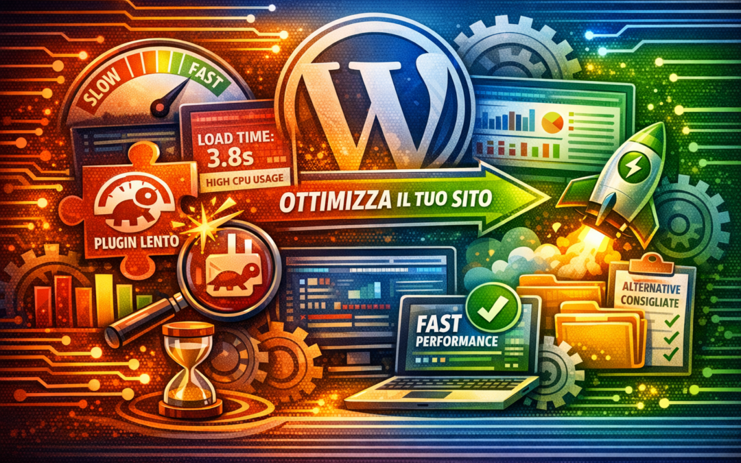 Plugin che rallentano WordPress: come identificarli e sostituirli